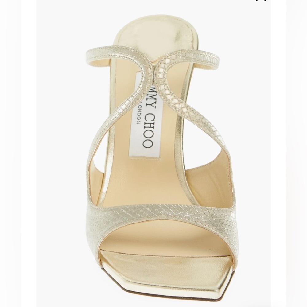NEW Authentic Jimmy Choo Glitter Wedge